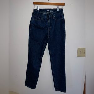 Classic blue mom straight jeans
